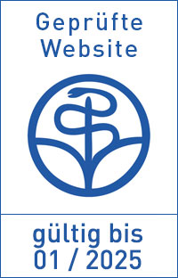 Website zertifiziert von der Stiftung Gesundheit