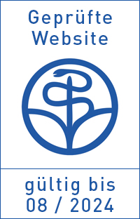 Homepage zertifiziert von der Stiftung Gesundheit