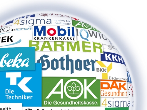 Logos der Lizenzpartner der Stiftung Gesundheit